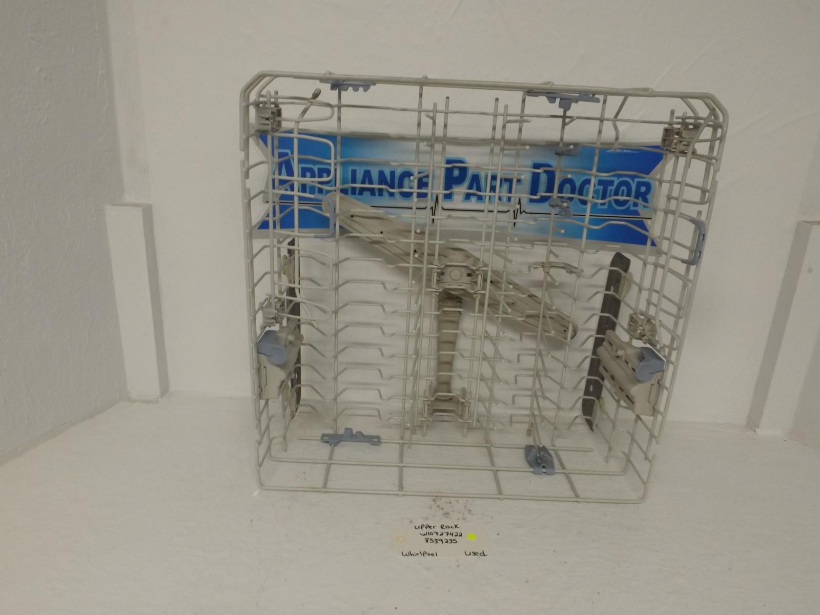 Whirlpool Dishwasher W10727422 8539235 Upper Rack Used Whirlpool Dishwasher W10727422 8539235 Upper Rack Used